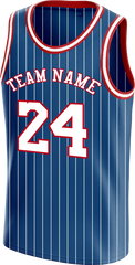 Custom Basketball Top Embroidered and Printed with Logo Name Number for Men Women Youth