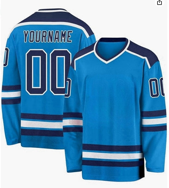 Stitched Printed Team Customization Custom Hockey Game Jersey with Stitched Printed Team Logo Name Number for Hockey Clubs