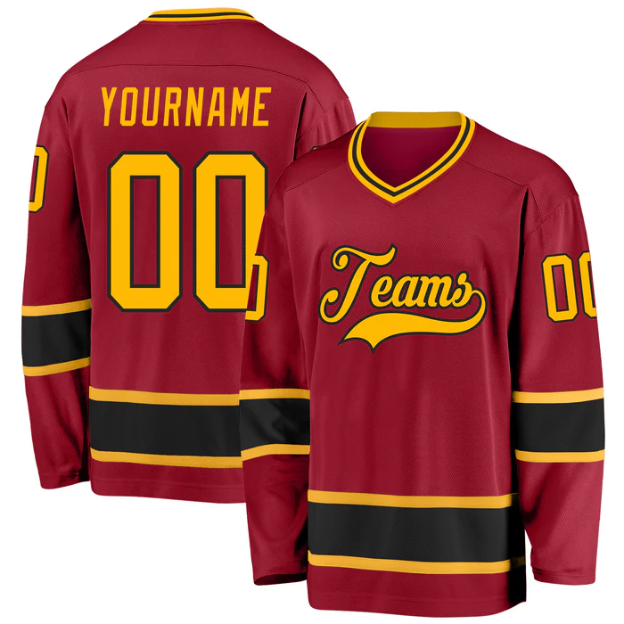 Striped Custom Youth Hockey Jersey Stitched Printed Custom Design with Stitched Printed Name Number Team Logo for Men Women Youth Kids