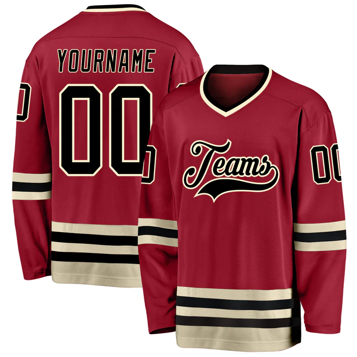 Personalized Hockey Jersey Varsity for Ice Rink Event with Custom Logo Name Number for School Teams and Fan Groups