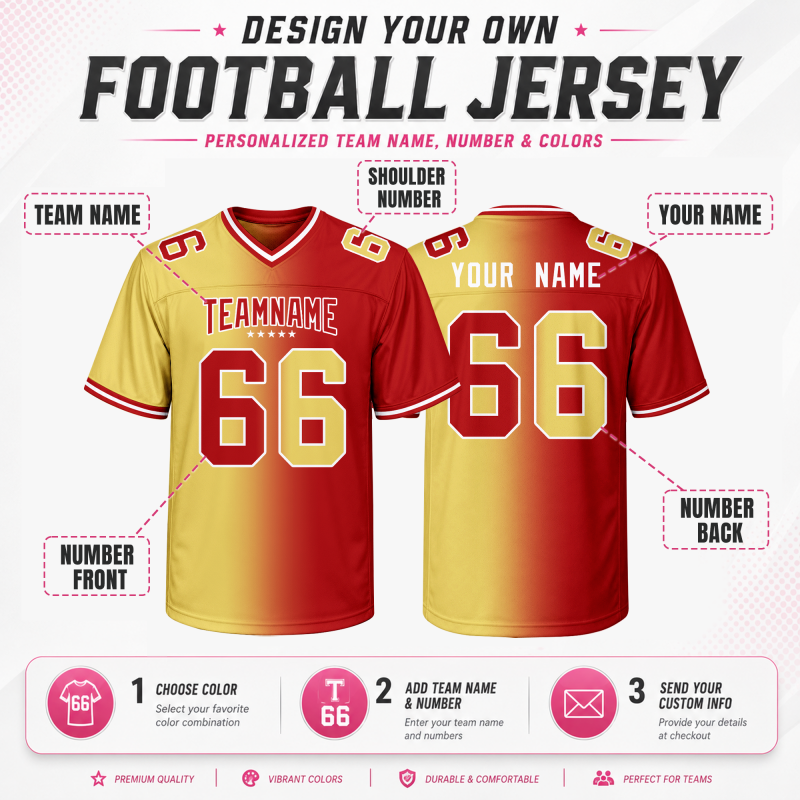 Custom Game Day Football Jersey for Sports Clubs and Custom Event Shirt
