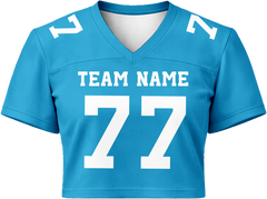 Custom Football Team Uniform with Custom Lettering with Stitched Printed Personalization