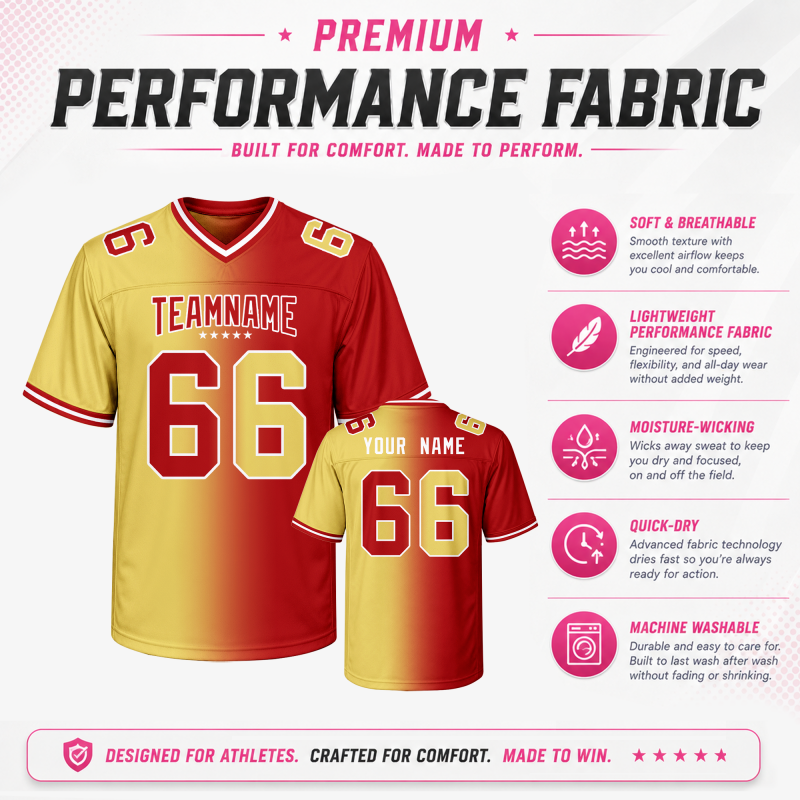 Custom Game Day Football Jersey for Sports Clubs and Custom Event Shirt
