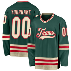 Custom Hockey Team Uniform with Custom Lettering Game Day Shirt with Custom Name Number Team Logo for Men Women Youth Kids