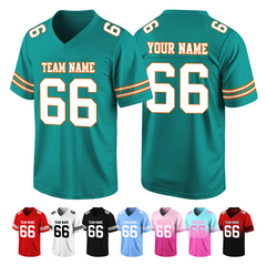 Personalized American Football Jersey with Personalized Team Logo Fan Gift