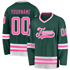 Personalized Hockey Jersey Game Day Stitched Printed Name Number Logo with Stitched Printed Name Number Team Logo for Men Women Youth Kids
