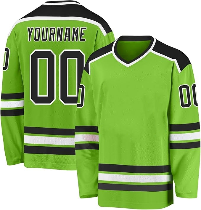 Custom Ice Hockey Team Jersey Stitched Printed for Hockey Dads with Stitched Printed Name Number Team Logo for Men Women Youth Kids