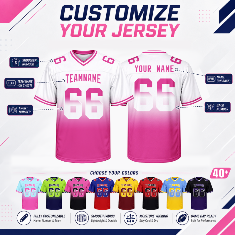 Custom American Football Jersey for Student Groups