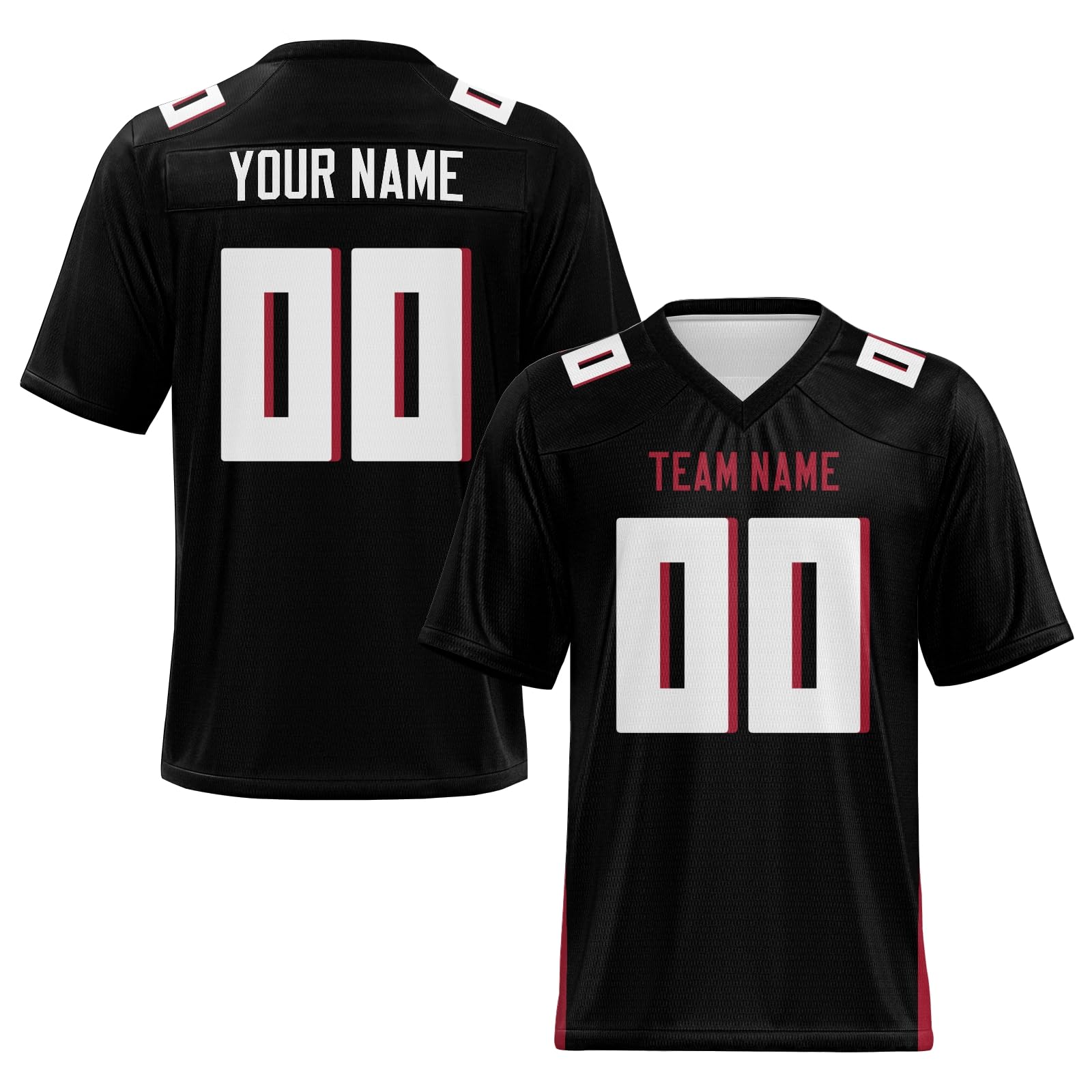 Personalized Football Team Jersey Stitched Printed Personalization for Parents and Kids
