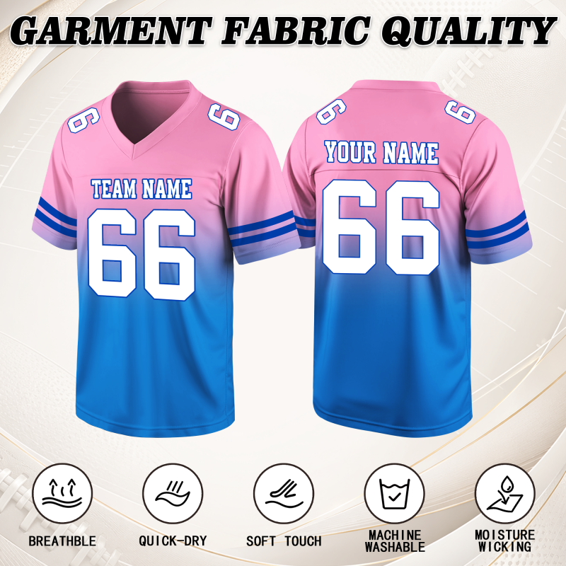 Varsity Custom Football Fan Shirt Stitched Printed Team Customization