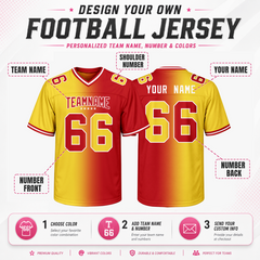Custom Football Uniform with Your Name and Number for Team Gift