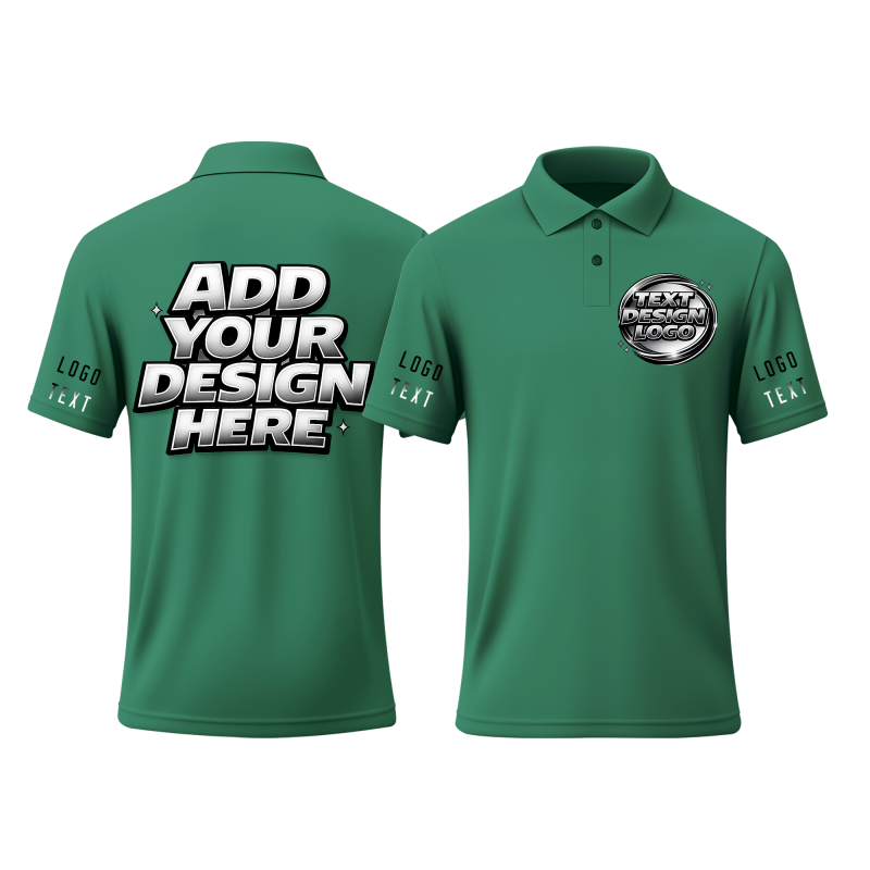 Custom Business Printed Polo Shirt with School Logo for Community Teams