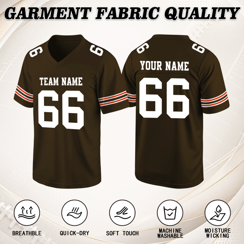 Personalized Football Jersey Stitched Printed Name Number Logo for Team Photo Outfit