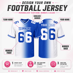 Stitched Printed Personalization Custom American Football Jersey with Sleeve Number