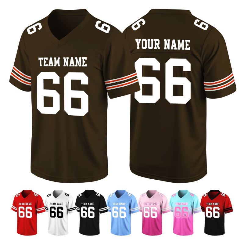 Personalized Football Jersey Stitched Printed Name Number Logo for Team Photo Outfit