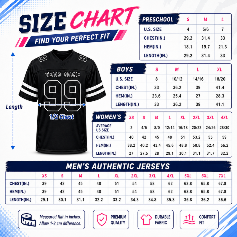 Custom Football Team Uniform Stitched Printed Name Number for Game Night Outfit
