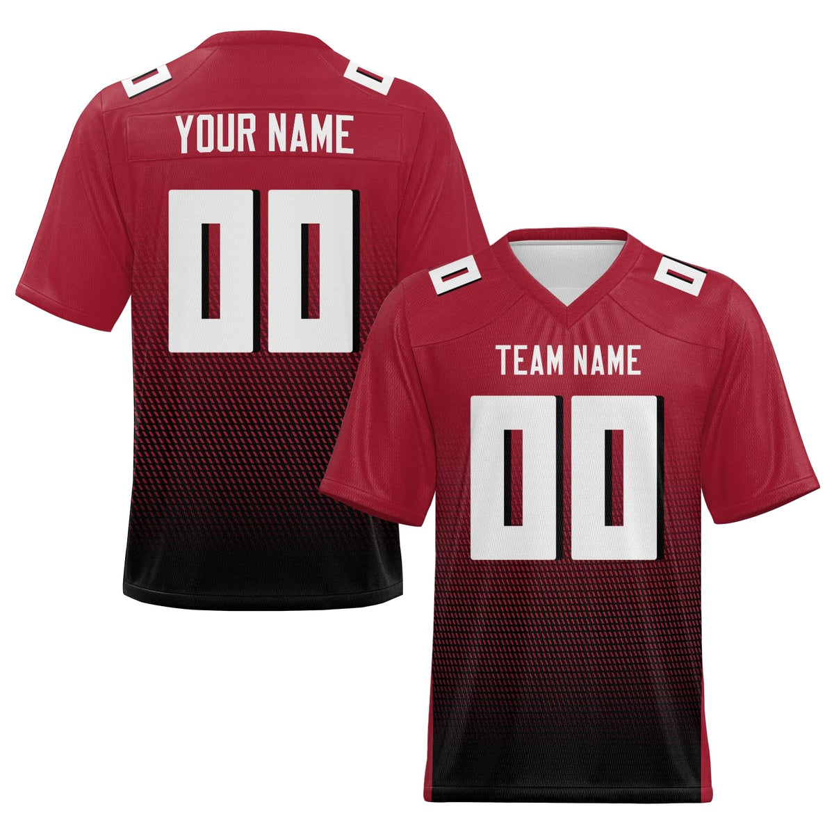Custom Team Football Uniform Stitched Printed Name Number for Football Fans