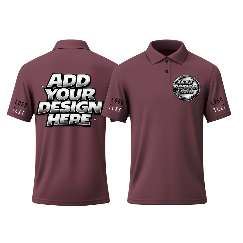 Performance Custom Business Printed Polo Shirt for Company Teams and Staff Uniform