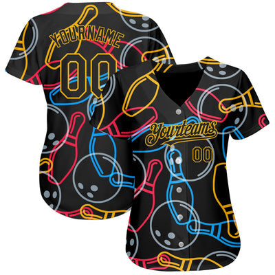 Custom Baseball Team Jersey with Custom Text and Number