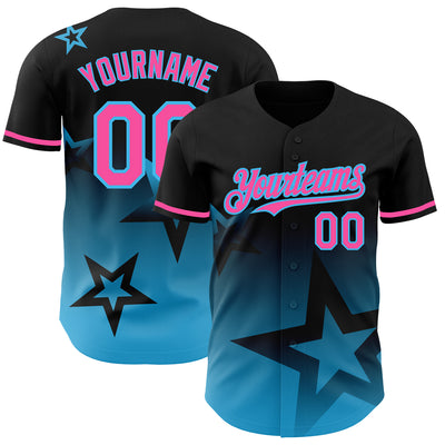 Custom Button Down Baseball Jersey with Custom Text and Number