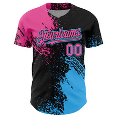 Striped Custom Team Baseball Jersey with Name Number and Logo