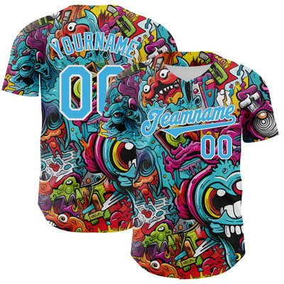 Custom Baseball Team Jersey with Personalized Team Logo for Cheer Teams