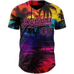 Custom Baseball Shirt with Custom Text and Number Sublimated