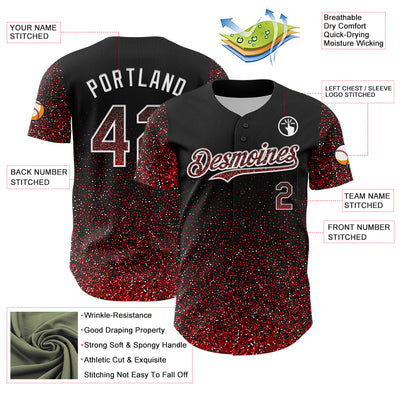 Custom Button Down Baseball Jersey Stitched Printed