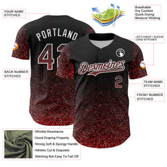 Custom Button Down Baseball Jersey Stitched Printed