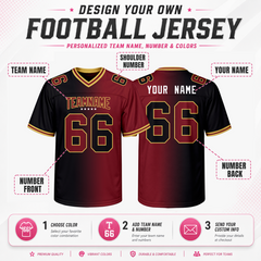 Personalized Football Jersey Stitched Printed Name Number for Corporate Groups