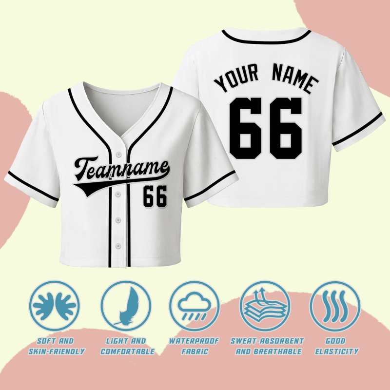 Personalized Baseball Shirt Name Number for Fan Club Outfit