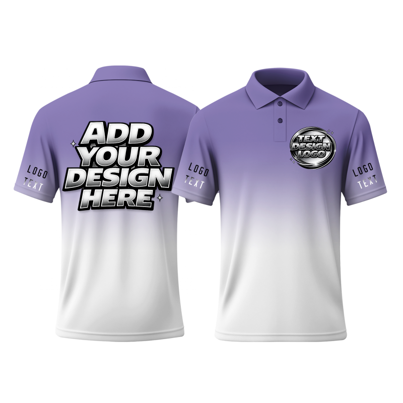 Outdoor Custom Printed Logo Polo Uniform with Custom Artwork for Team Uniform