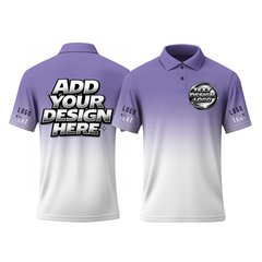 Outdoor Custom Printed Logo Polo Uniform with Custom Artwork for Team Uniform