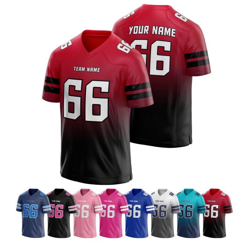 Custom Football Team Uniform Stitched Printed for Fundraiser Event