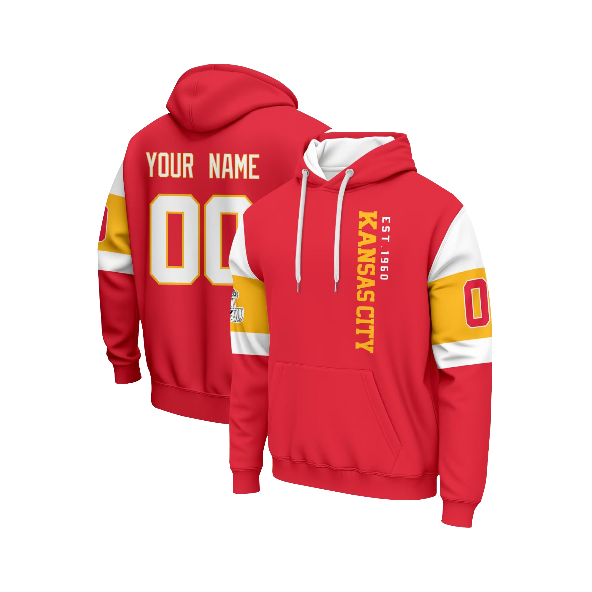 Custom Printed Hoodie with Printed Logo Name Text for Business Gift