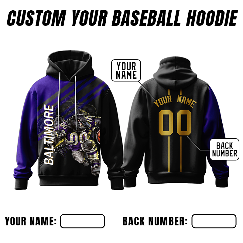 Personalized Printed Sweatshirt with Printed Logo Name for Men Women Youth