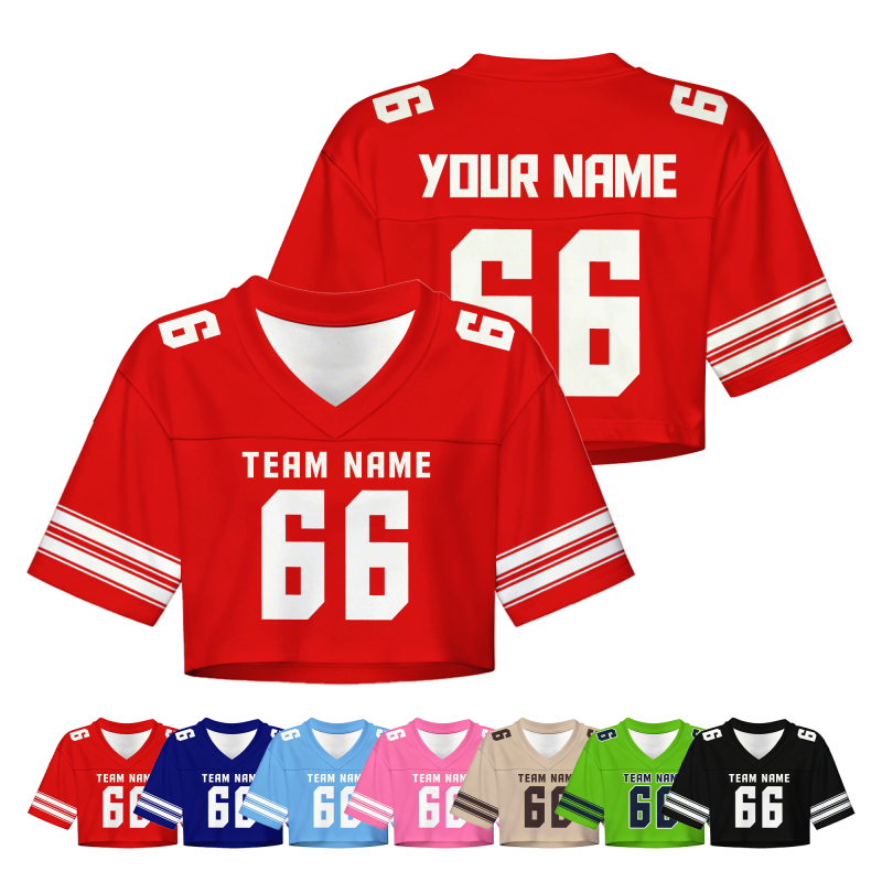 Custom Football Game Jersey with Personalized Name Number for Youth Players