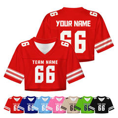 Custom Football Game Jersey with Personalized Name Number for Youth Players