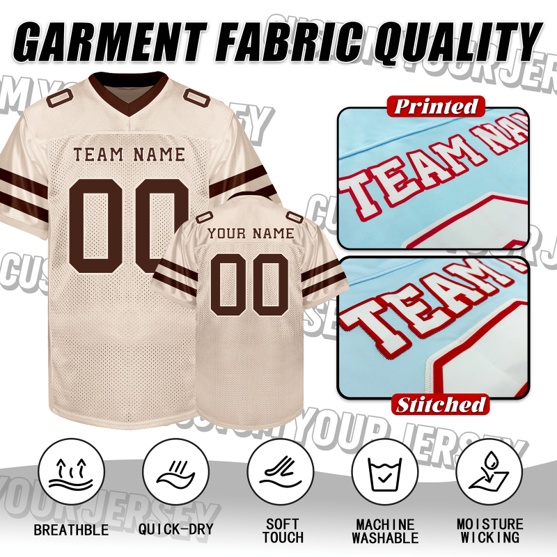 Stitched Printed Team Customization Custom Football Team Uniform