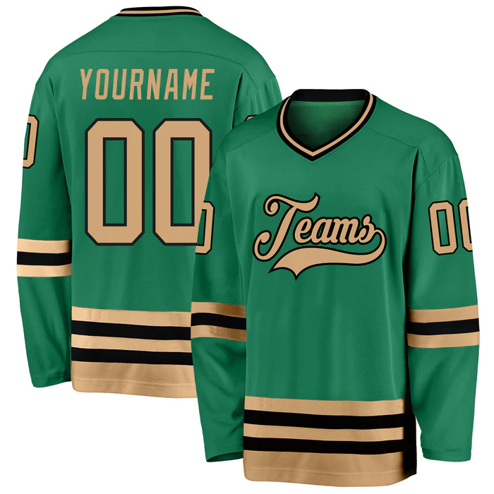Custom Hockey Team Jersey with Team Logo and Number Stitched Printed Hockey Design for Teams Players Fans Men Women Youth Kids