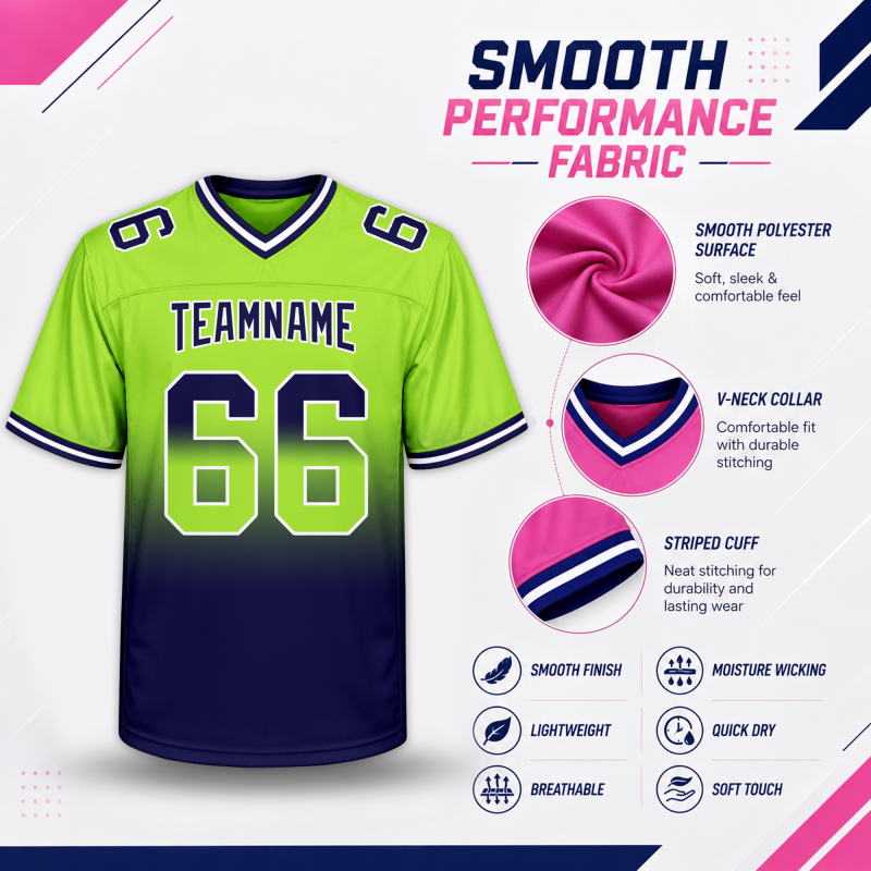 Custom Game Day Football Jersey Stitched Printed Team Customization