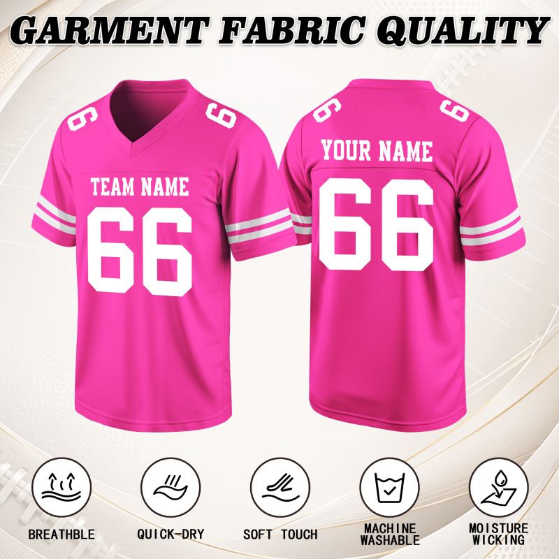 Custom Football Jersey with Custom Front and Back Stitched Printed Team Logo