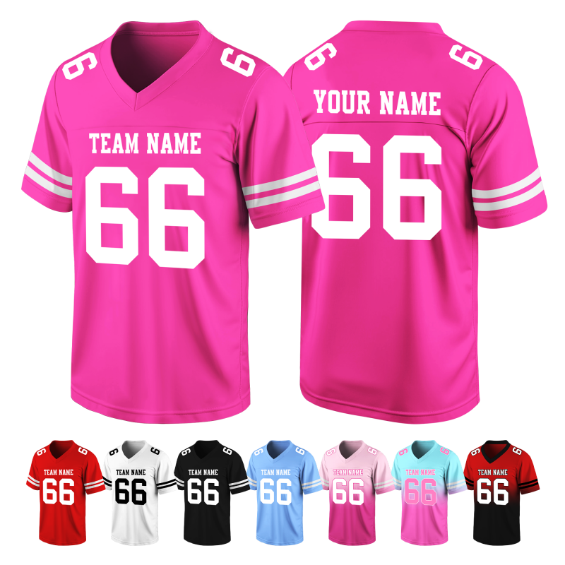 Custom Football Jersey with Custom Front and Back Stitched Printed Team Logo