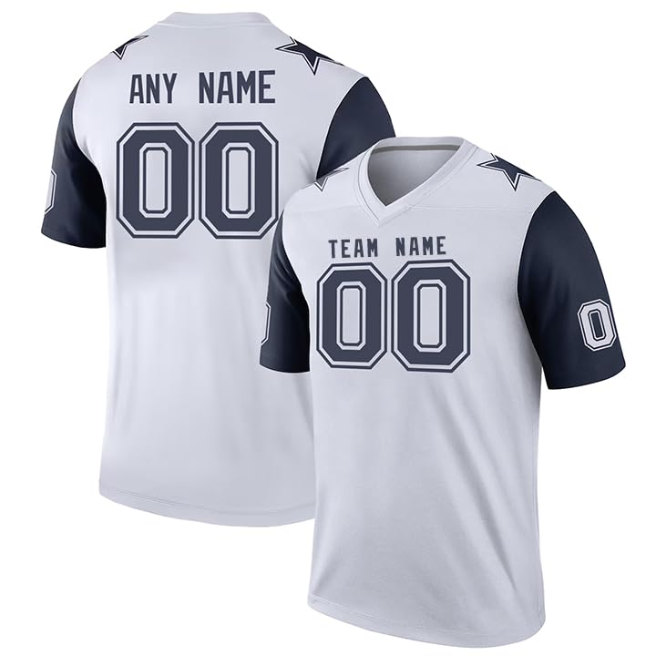 Personalized Team Football Jersey Stitched Printed Name Number Logo for Alumni Groups