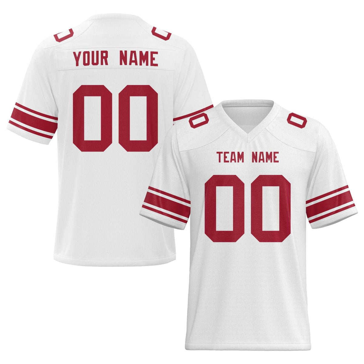 Custom Team Football Uniform with Custom Name Number Stitched Printed Name Number