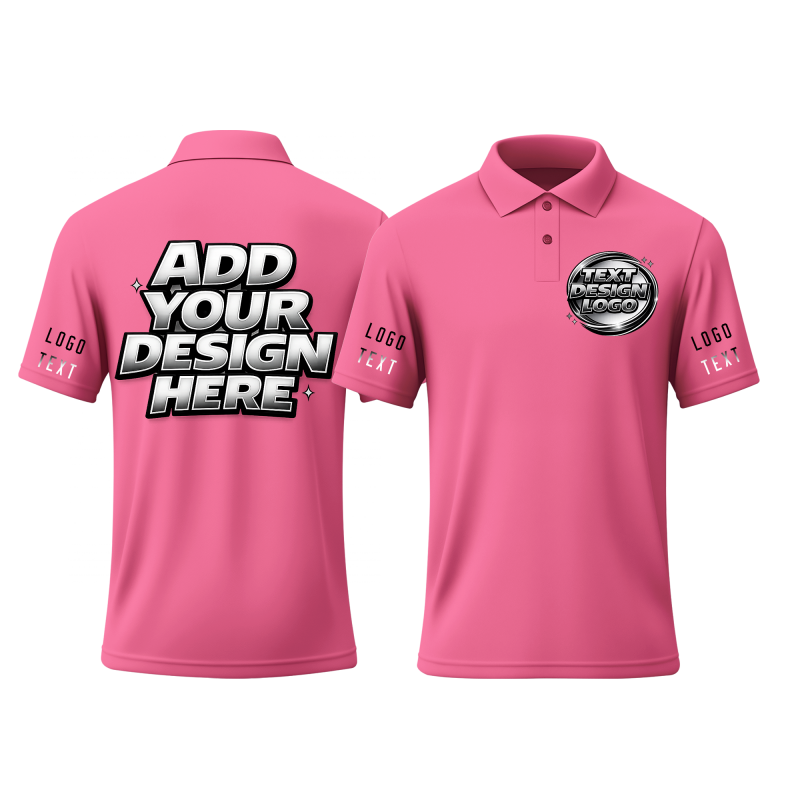Workwear Personalized Golf Printed Polo Shirt Printed Design for Business Team Uniforms