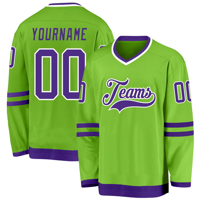 Personalized Hockey Team Jersey Stitched Printed Hockey Design with Stitched Printed Name Number Team Logo for Men Women Youth Kids
