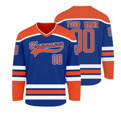 Stitched Printed Custom Hockey Team Uniform with Your Name and Number with Stitched Printed Name Number Team Logo for Men Women Youth Kids