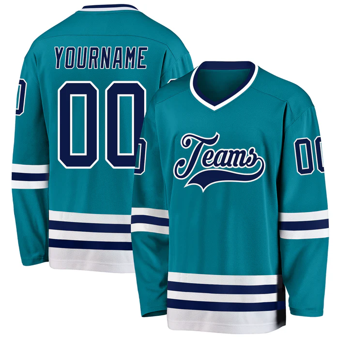 Custom Hockey Fan Jersey Athletic Team Jersey with Personalized Team Name Logo Number for Adults and Kids