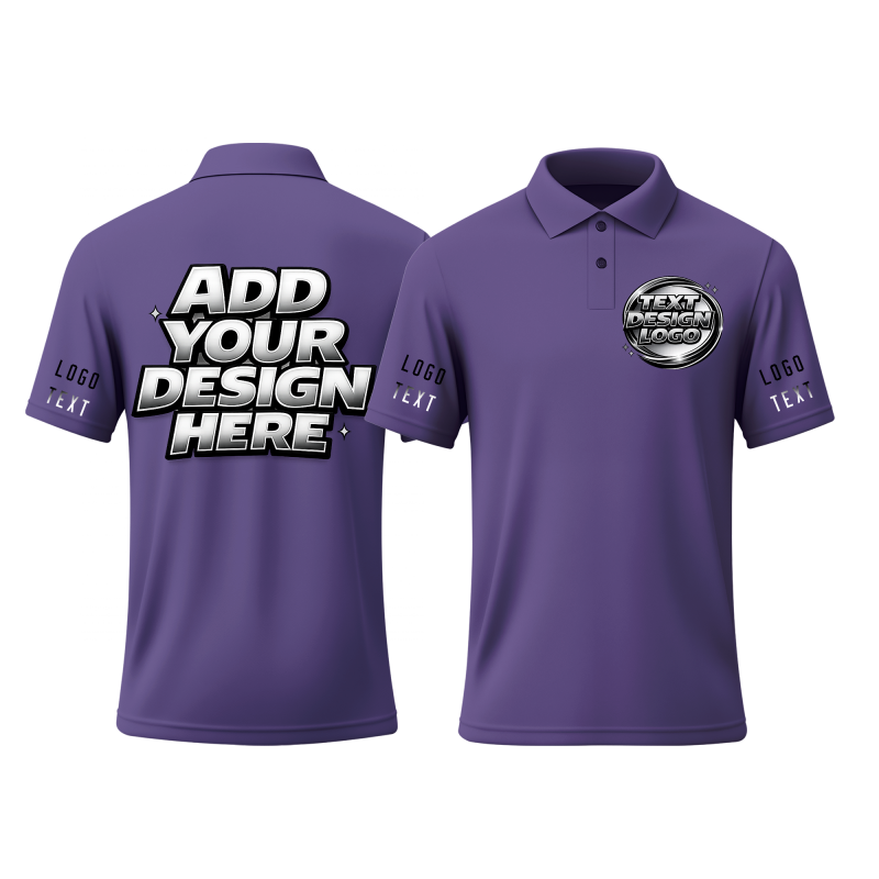Personalized Printed Polo Shirt for School Club Shirt with Printed Logo Name Text